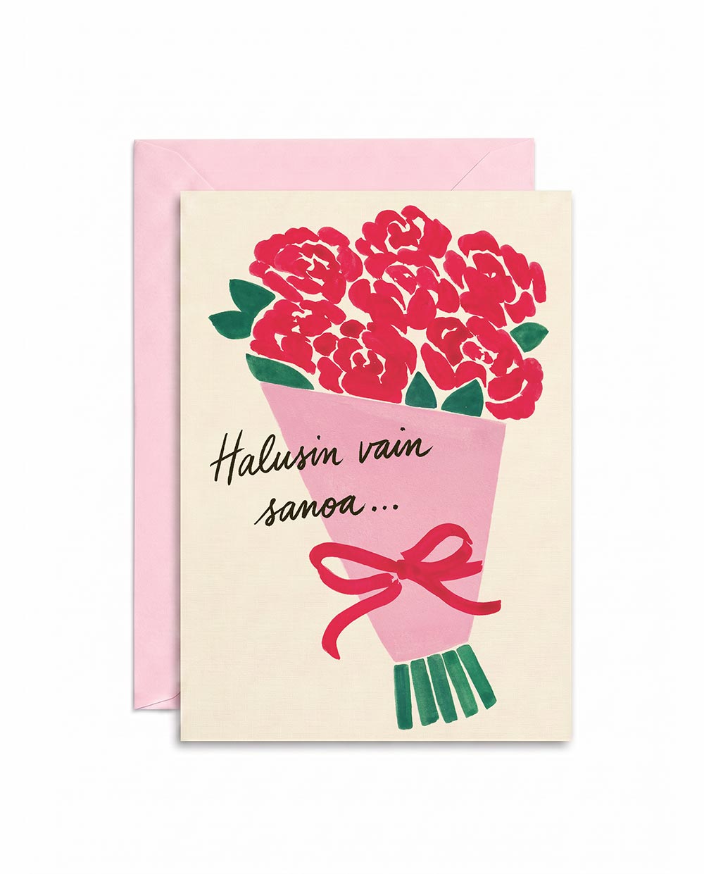 Rose Bouquet Just Because Card FI