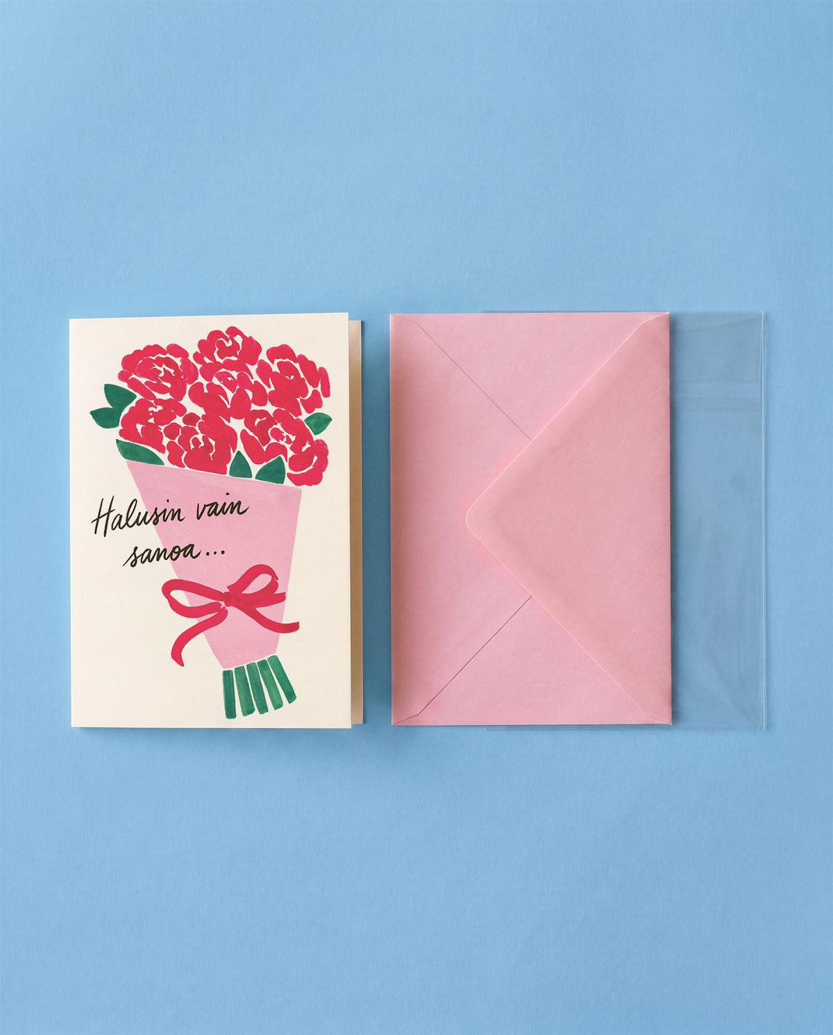 Rose Bouquet Just Because Card FI