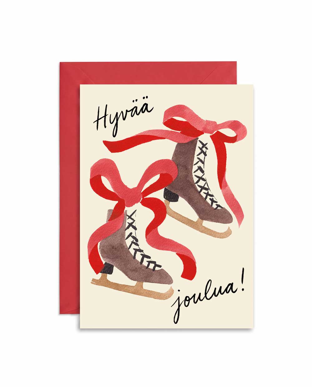 Ice Skates Holiday Card FI