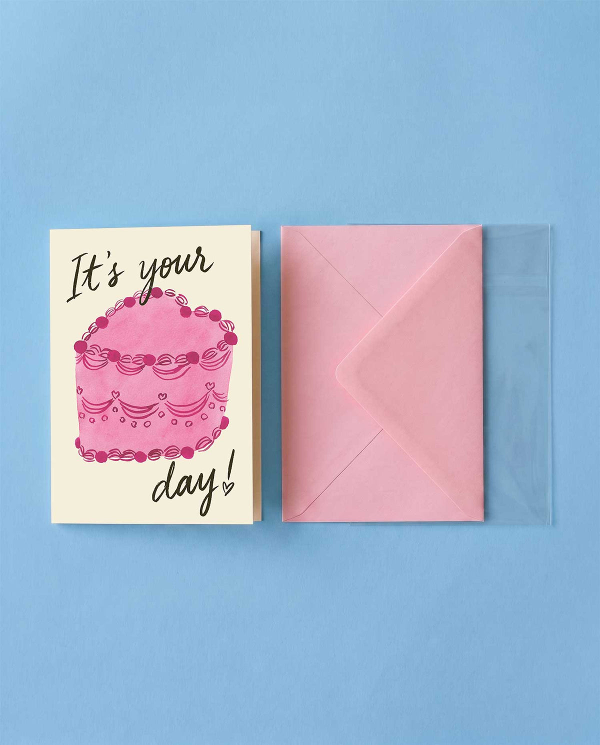 Heart Cake Birthday Card