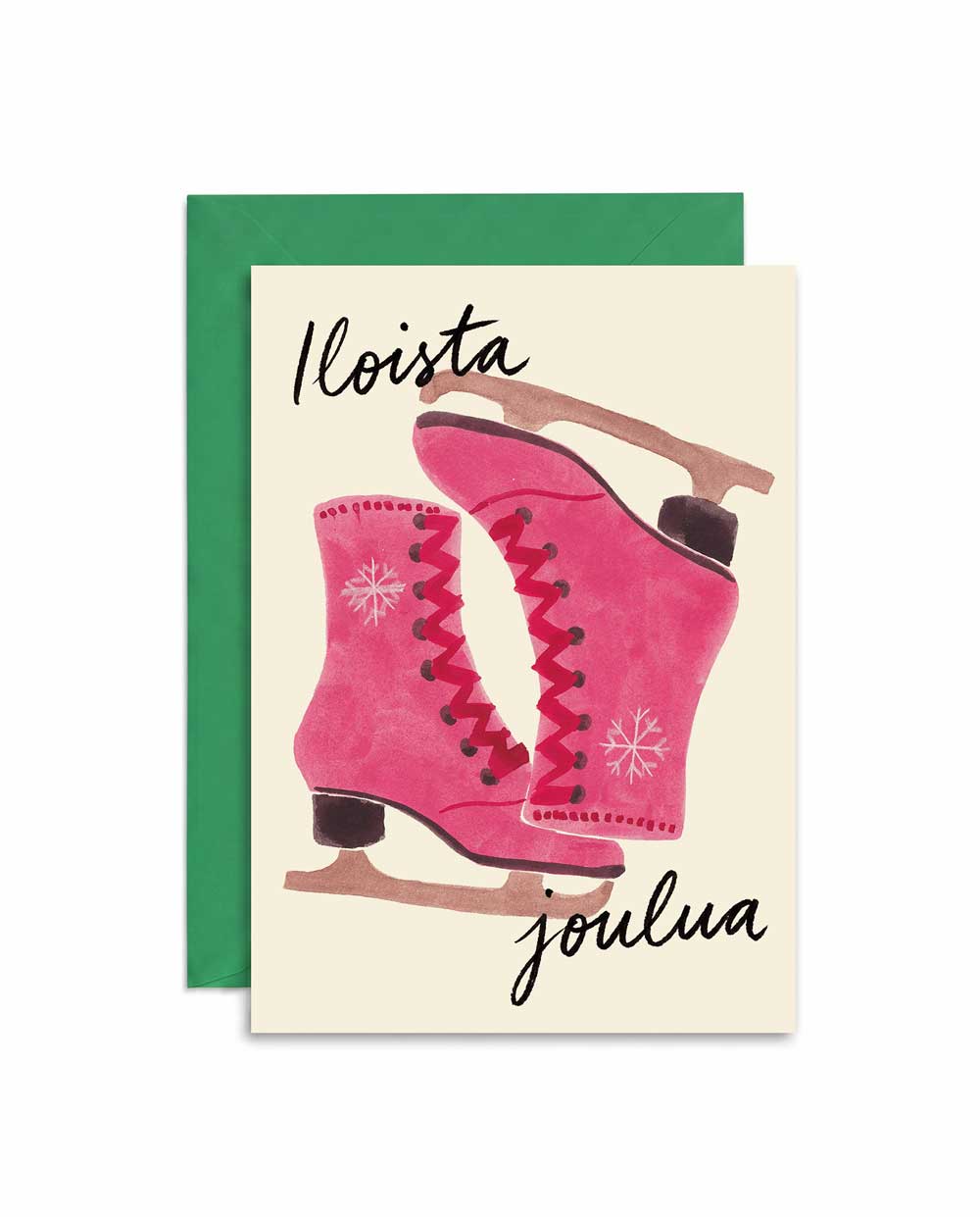 Ice Skates Holiday Card FI