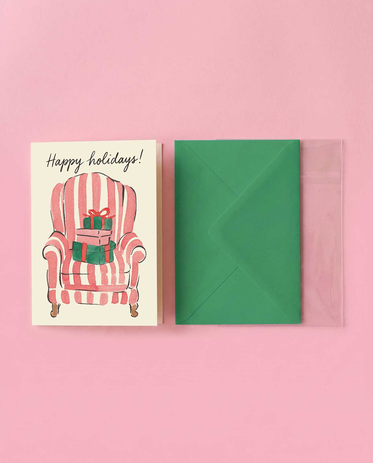 Striped Armchair Holiday Card