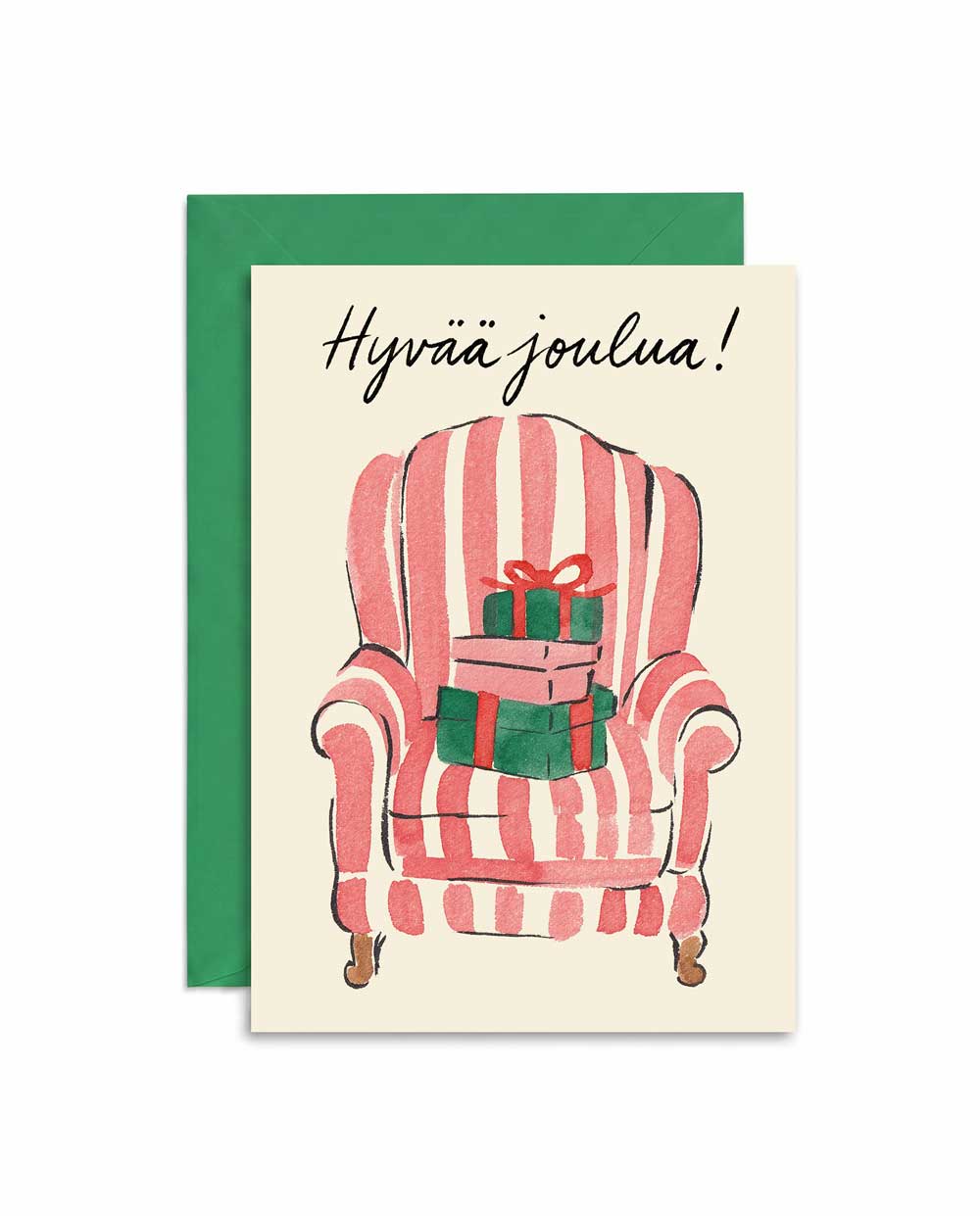 Striped Armchair Holiday Card
