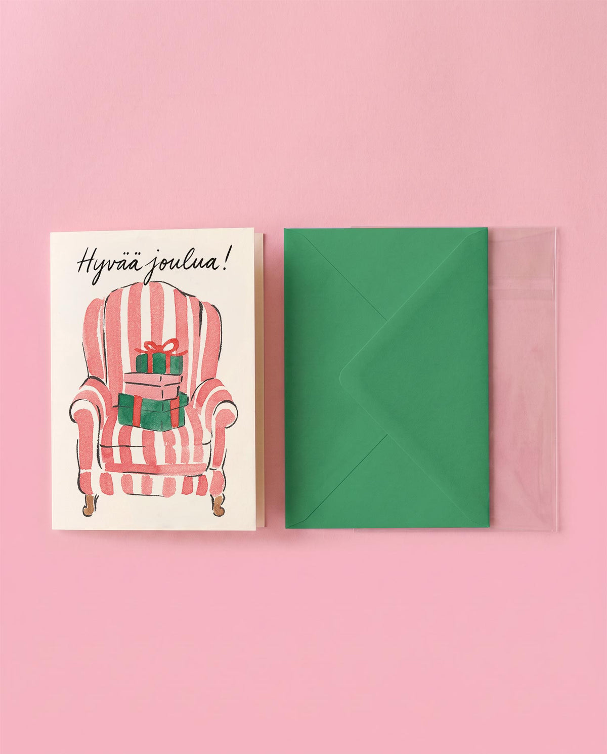 Striped Armchair Holiday Card