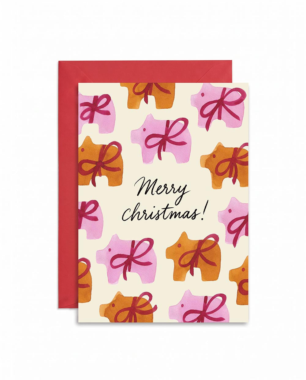 Christmas Piglets Holiday Card