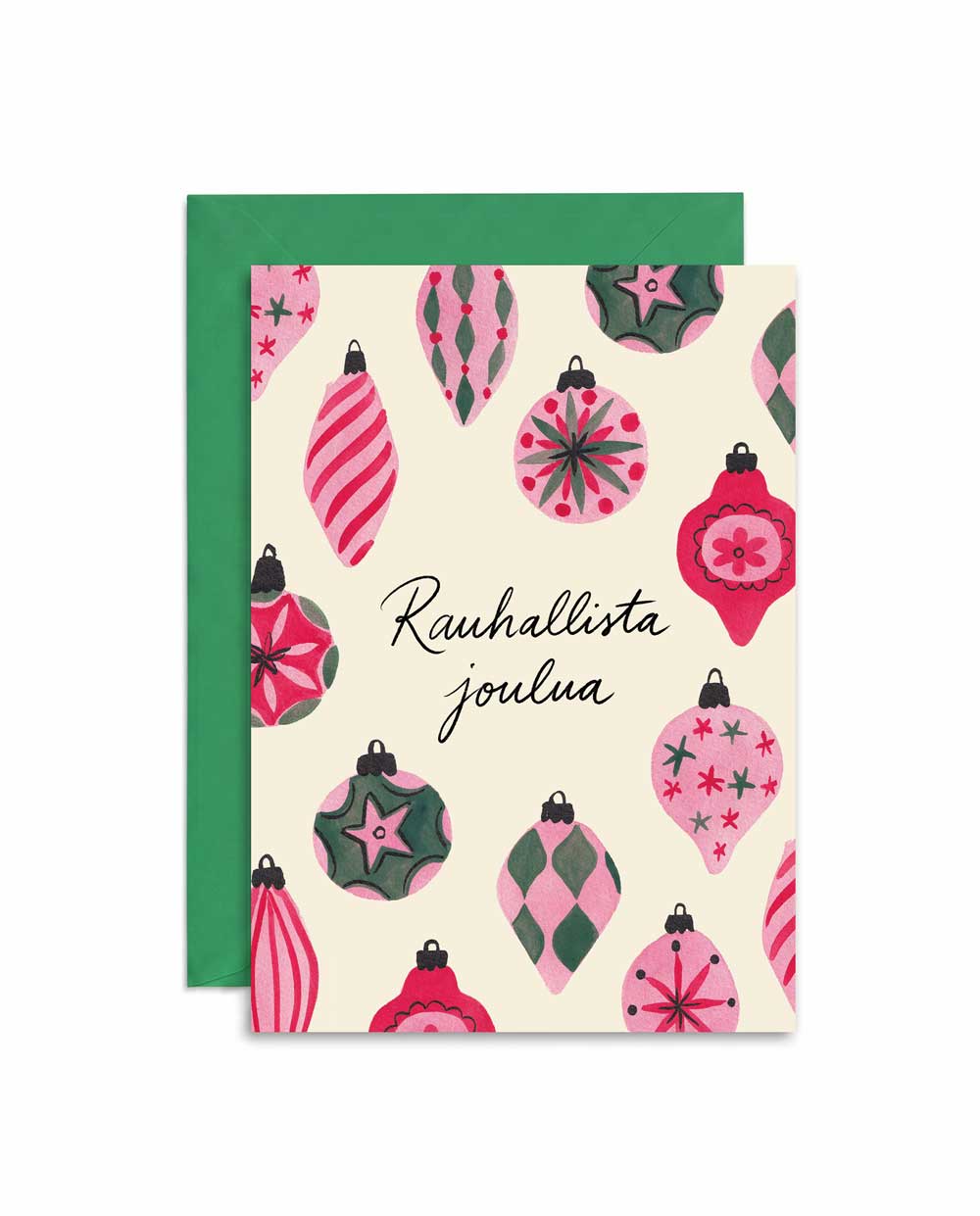 Christmas Baubles Holiday Card
