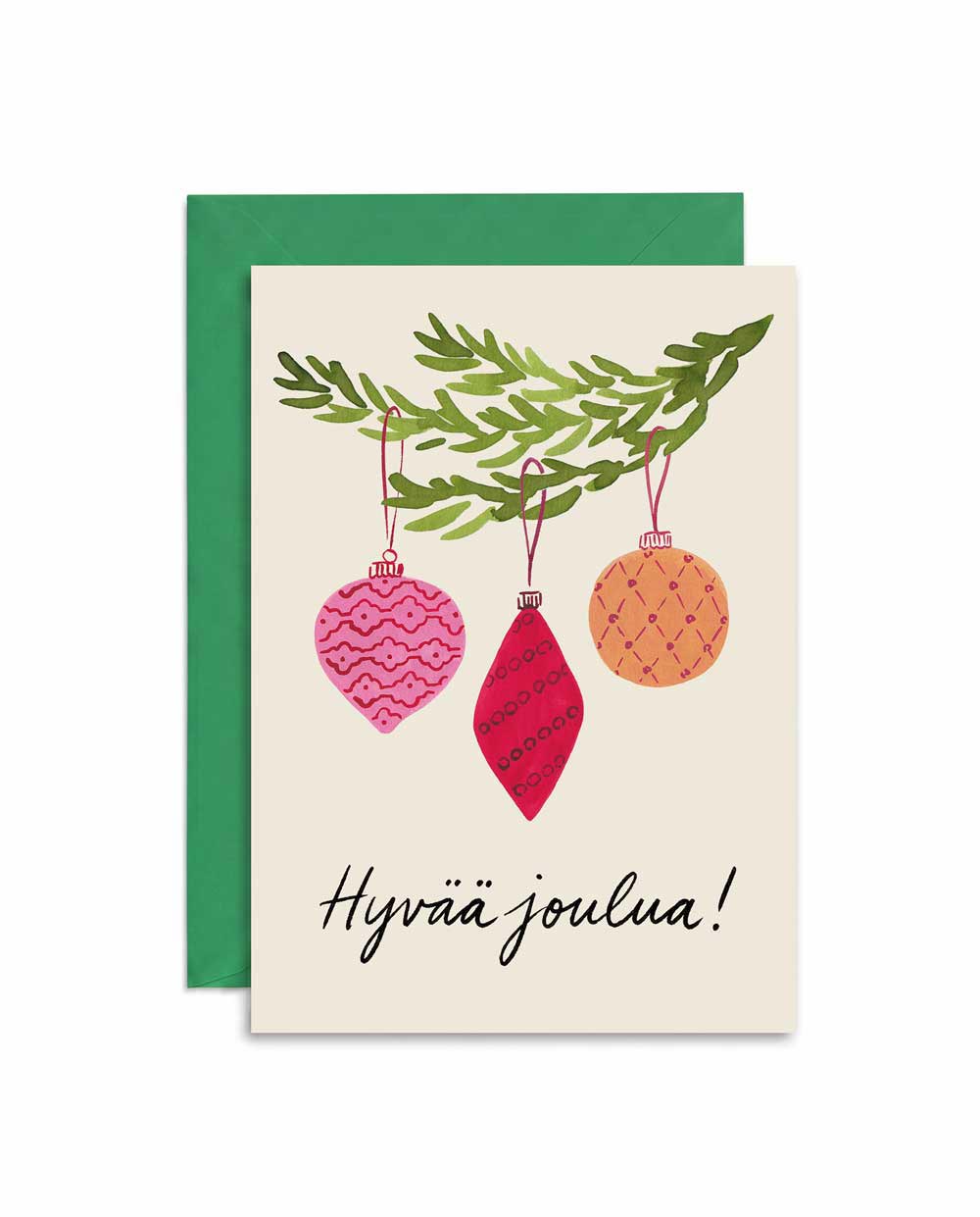 Christmas Baubles Holiday Card