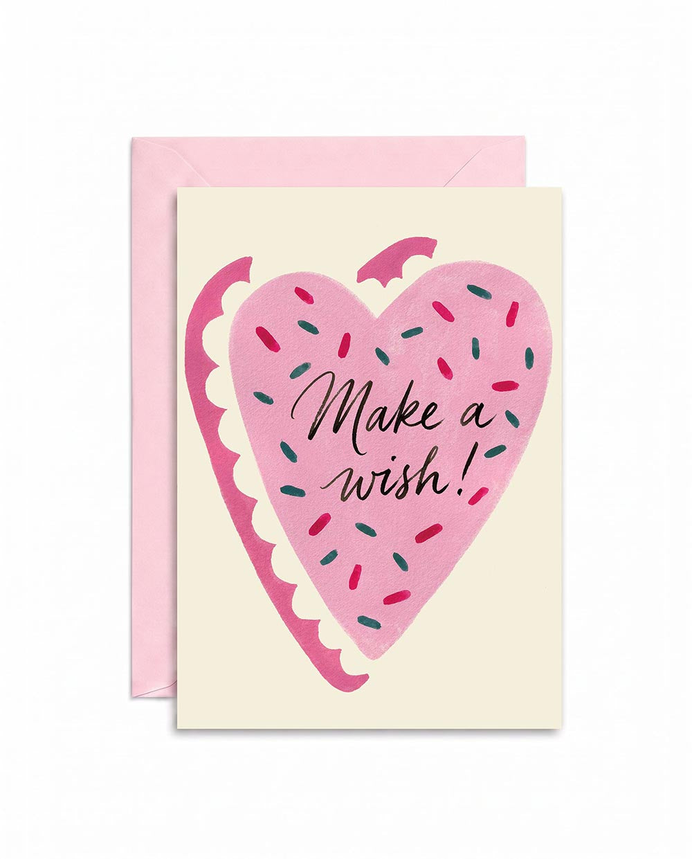 Heart Cake Birthday Card