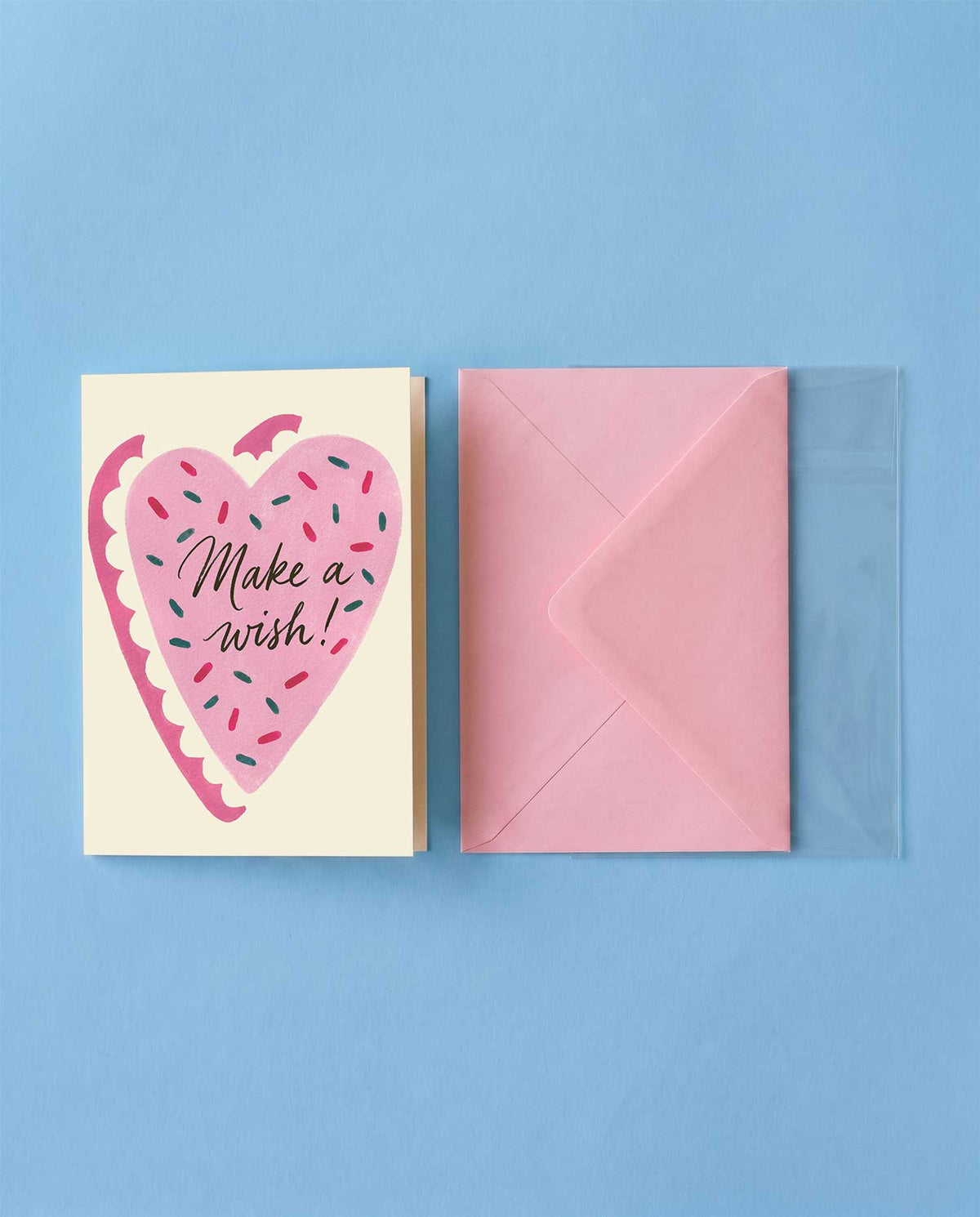 Heart Cake Birthday Card