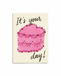 Heart Cake Birthday Card