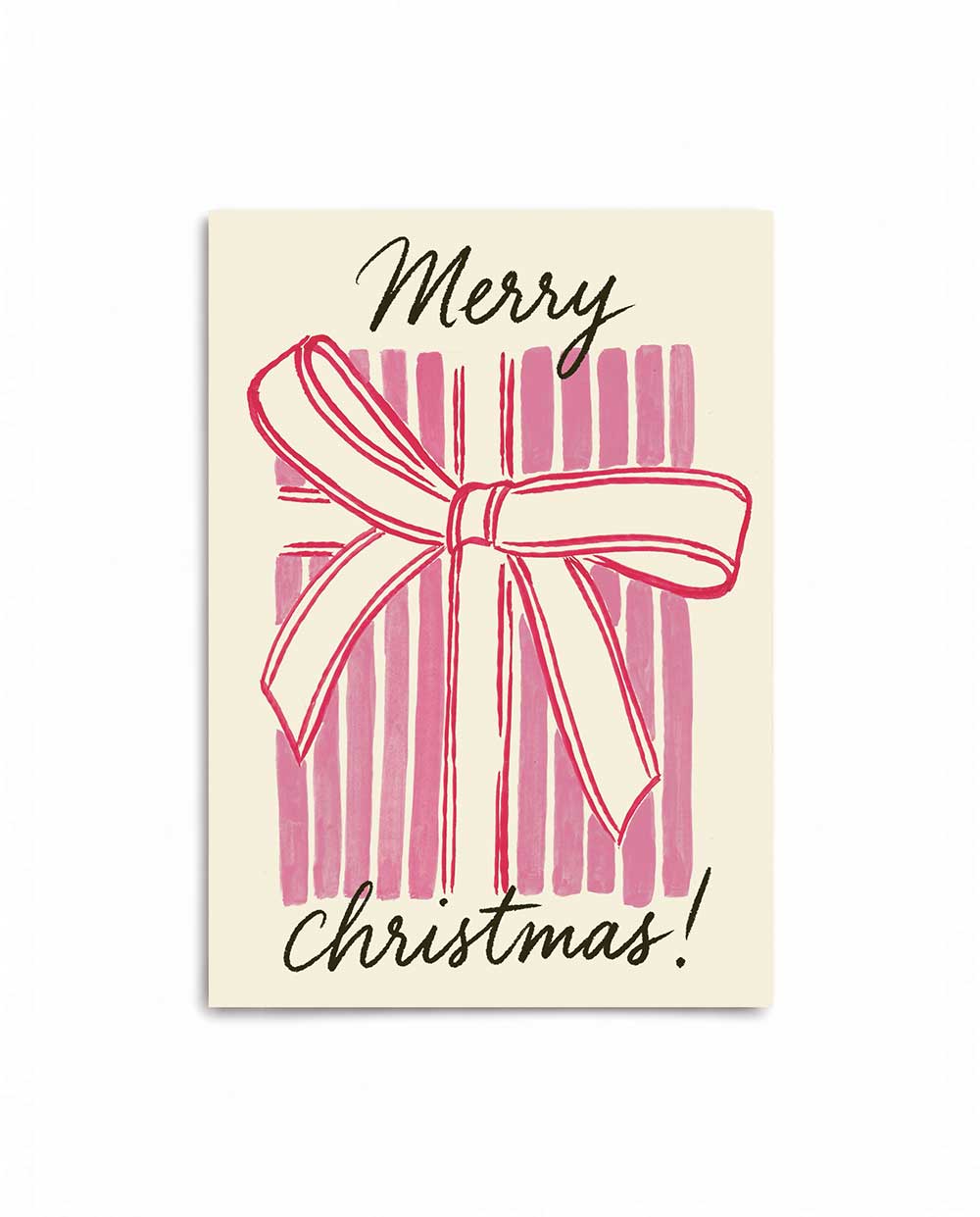 Gift Wrapping Holiday Card