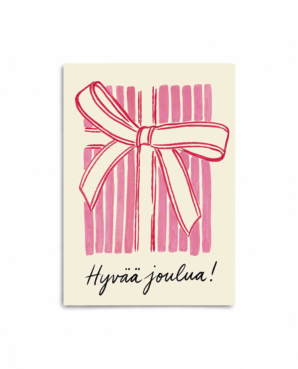 Gift Wrapping Holiday Card