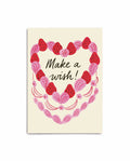 Strawberry Heart Cake Birthday Card