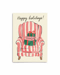 Striped Armchair Holiday Card