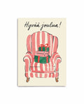 Striped Armchair Holiday Card
