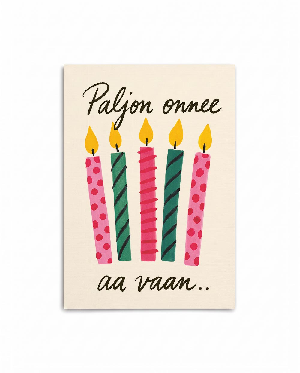 Party Candles Birthday Card FI