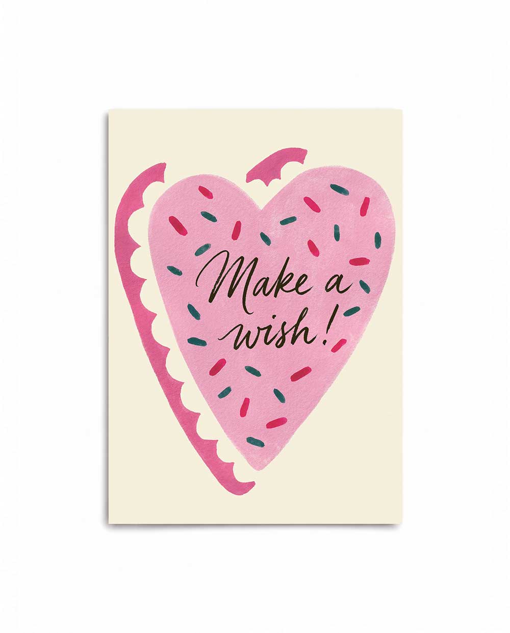 Heart Cake Birthday Card