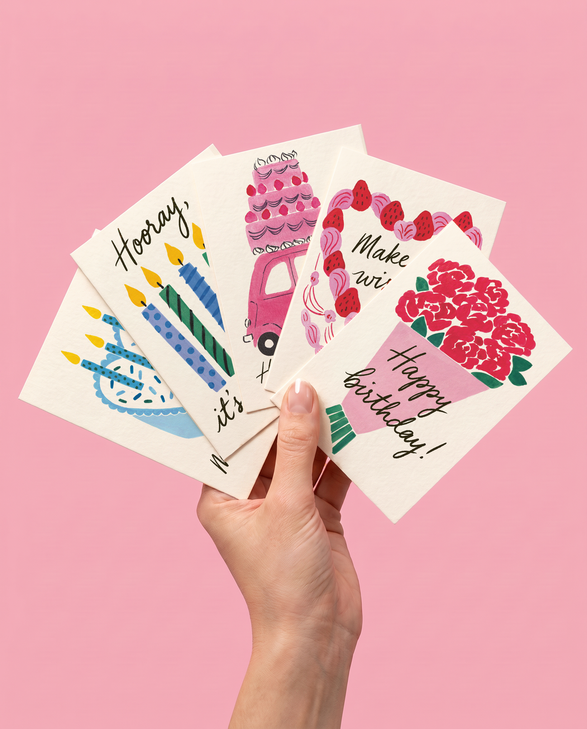 Birthday Card Set of 5 EN