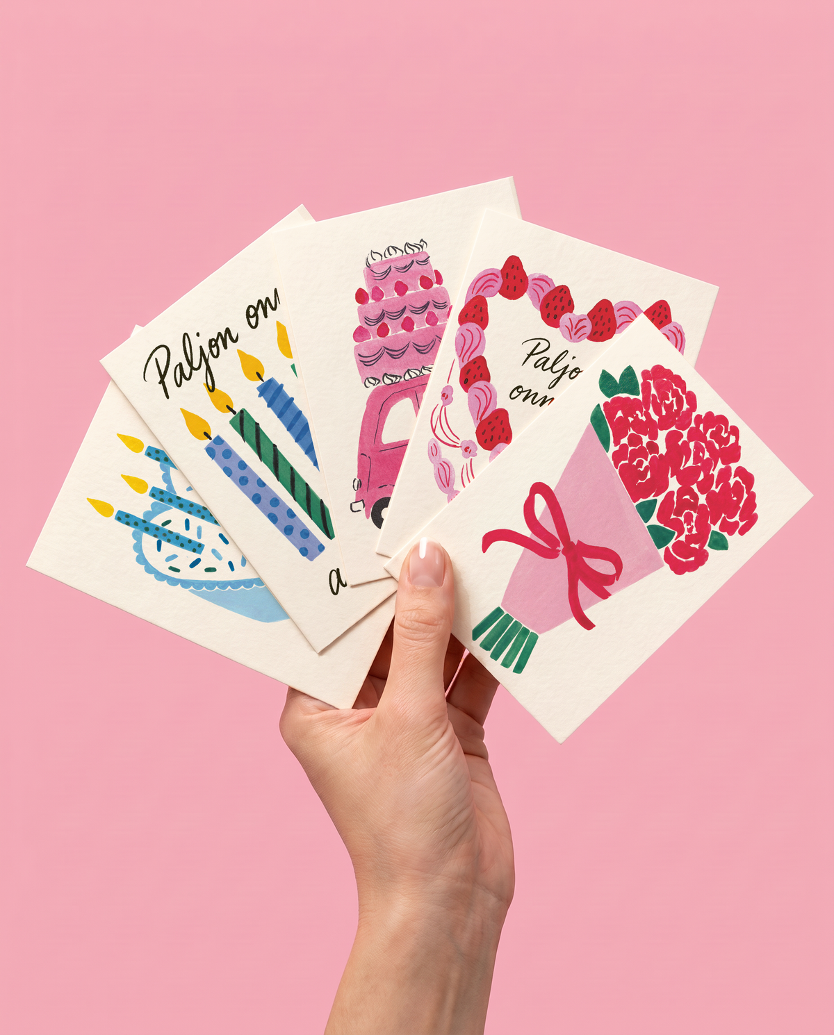 Birthday Card Set of 5 FI