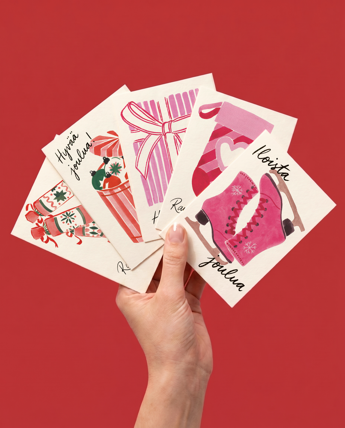 Christmas Card Set of 5 FI